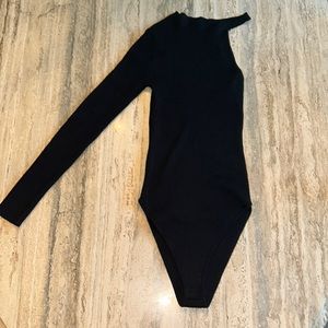 GB Girl black one sleeve body suit